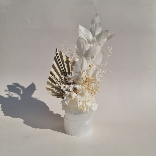 SELENITE | Crystal Dried Flower Arrangement